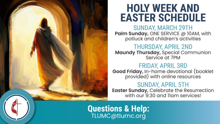 Holy Week Schedule