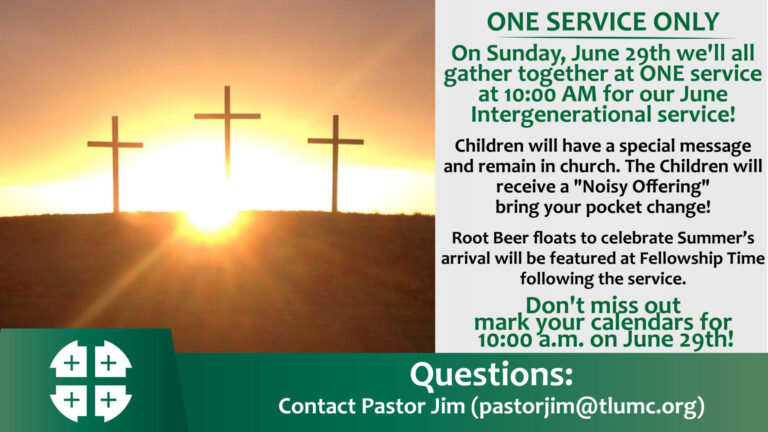 One Service on June 29th